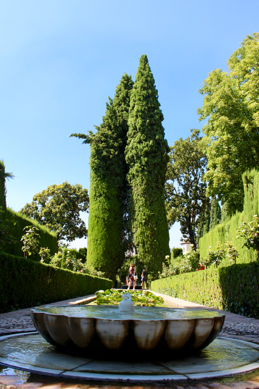 Die Neuen Gärten des Generalife in der Alhambra
