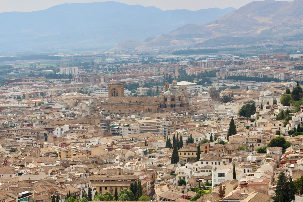 Das Zentrum von Granada mit der Kathedrale