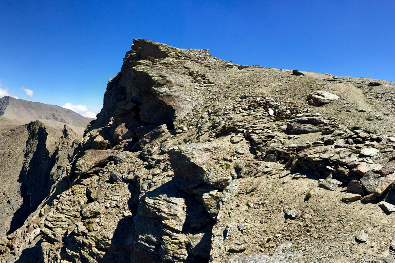 Die letzten Meter zum Gipfel Pico Veleta