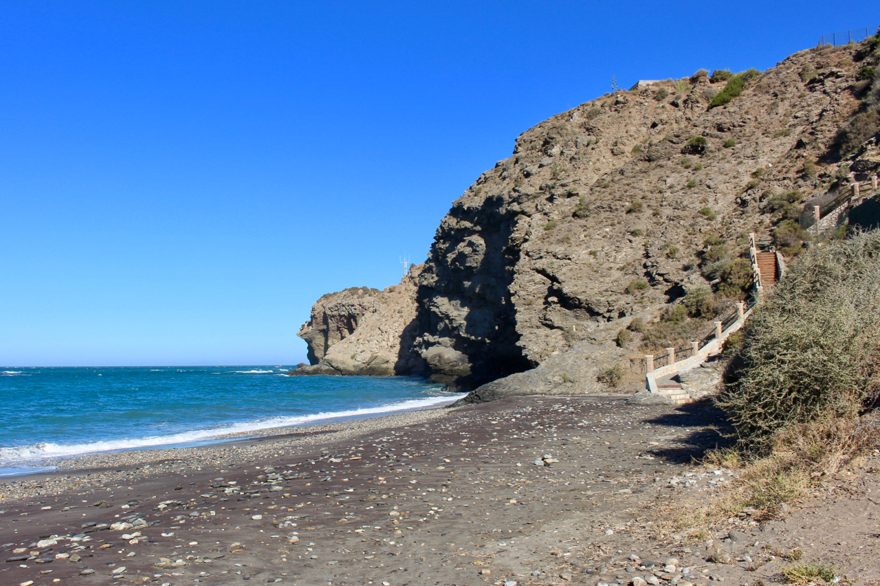 Abgang zum FKK-Strand Playa La Joya