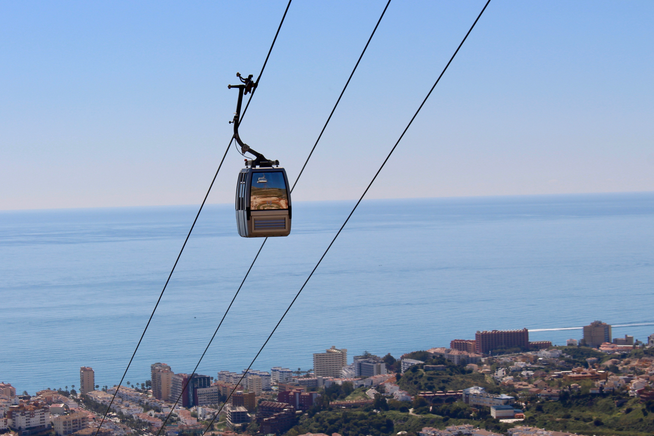 Seilbahn auf den Monte Calamorro in Benalmádena