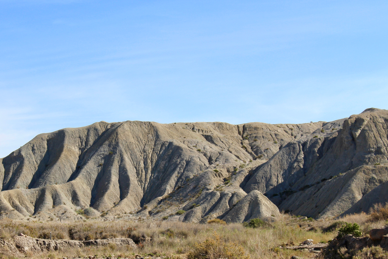 Badlands in der Wüste von Tabernas